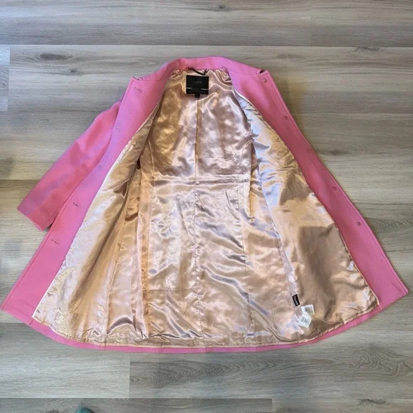 J.Crew Classic lady day coat in Pink Italian double-cloth wool with Thinsulate® - Picture 5 of 8